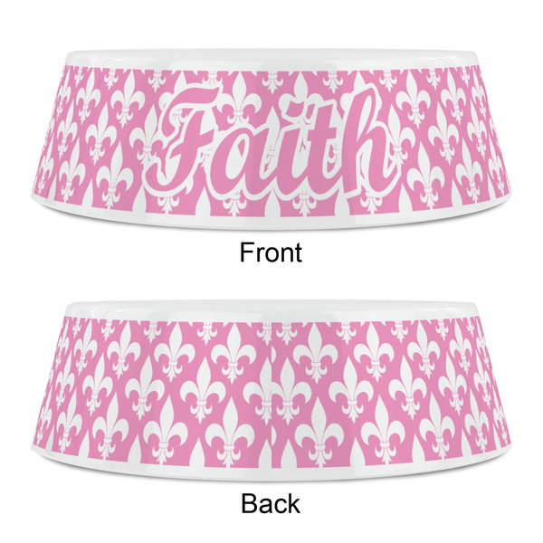 Fleur De Lis Plastic Pet Bowls - Small - APPROVAL