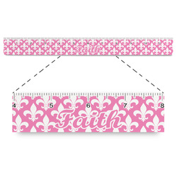 Fleur De Lis Plastic Ruler - 12" (Personalized)