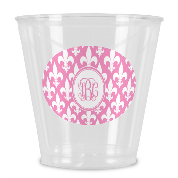Custom Fleur De Lis Plastic Shot Glass (Personalized)