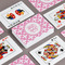 Fleur De Lis Playing Cards - Front & Back View