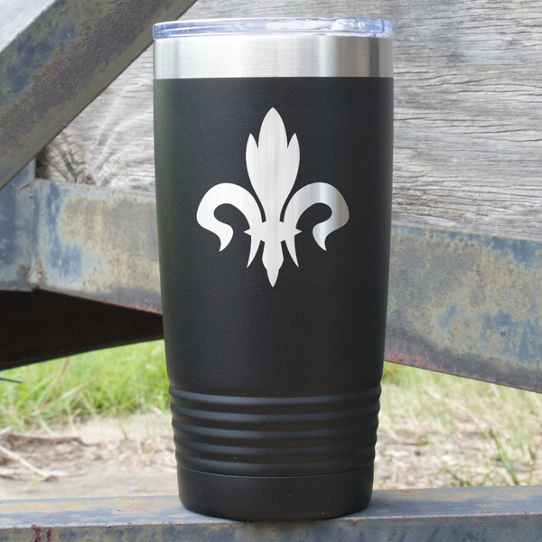 Custom Fleur De Lis 20 oz Stainless Steel Tumbler