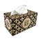 Fleur De Lis Rectangle Tissue Box Covers - Wood - with tissue
