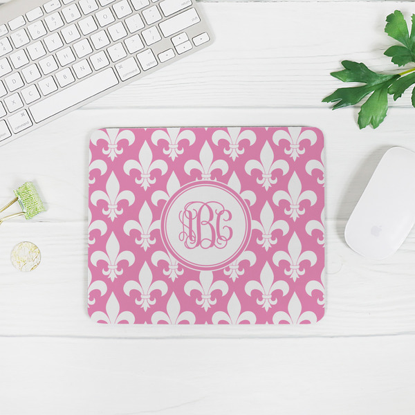 Fleur De Lis Rectangular Mouse Pad - LIFESTYLE 2