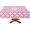 Pink Fleur De Lis Tablecloths (Personalized)