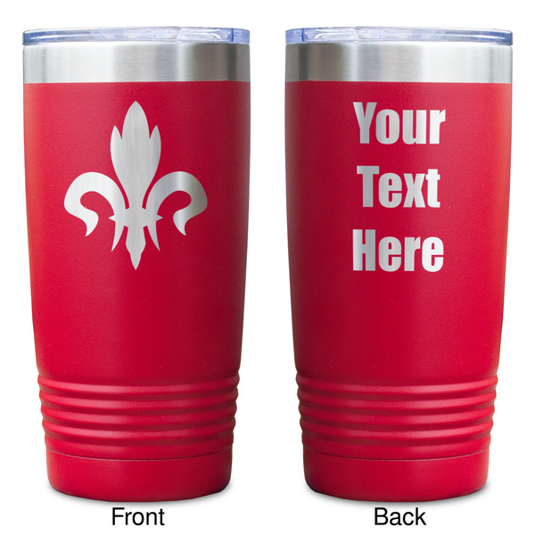 Fleur De Lis Red Polar Camel Tumbler - 20oz - Double Sided - Approval