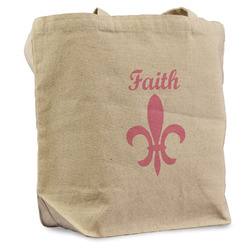 Fleur De Lis Reusable Cotton Grocery Bag - Single (Personalized)