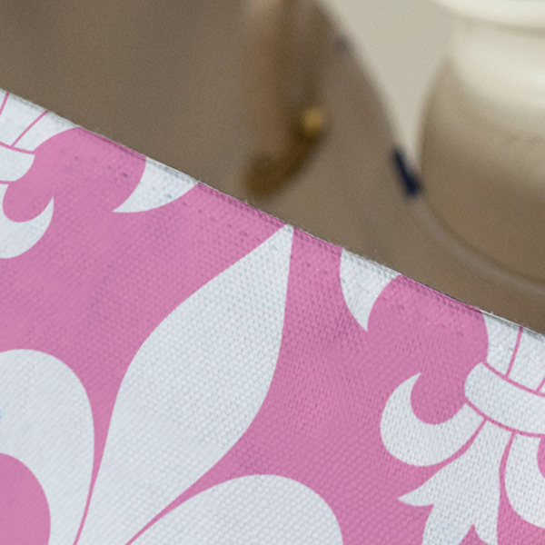 Fleur De Lis Large Rope Tote - Close Up View