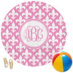 Fleur De Lis Round Beach Towel (Personalized)