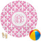 Fleur De Lis Round Beach Towel (Personalized)