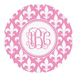 Fleur De Lis Round Decal - Small (Personalized)