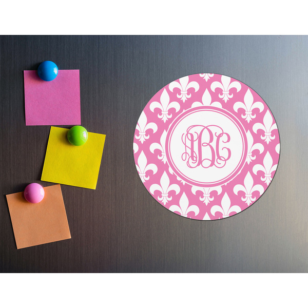 Fleur De Lis Round Fridge Magnet - LIFESTYLE
