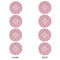 Fleur De Lis Round Linen Placemats - APPROVAL Set of 4 (double sided)