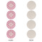Fleur De Lis Round Linen Placemats - APPROVAL Set of 4 (single sided)