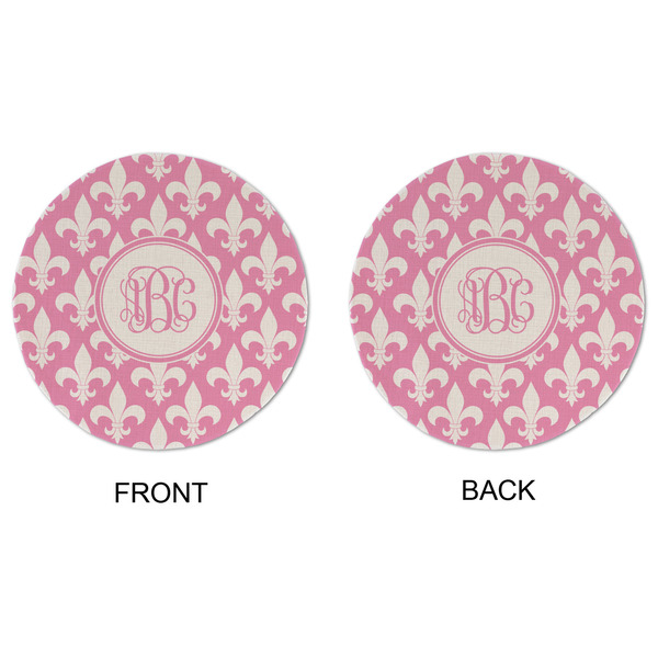 Fleur De Lis Round Linen Placemats - APPROVAL (double sided)