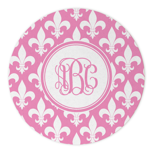 Fleur De Lis Round Paper Coaster - Approval