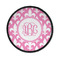 Fleur De Lis Iron On Round Patch w/ Monogram