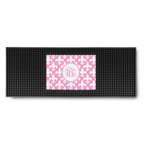 Custom Fleur De Lis Rubber Bar Mat (Personalized)