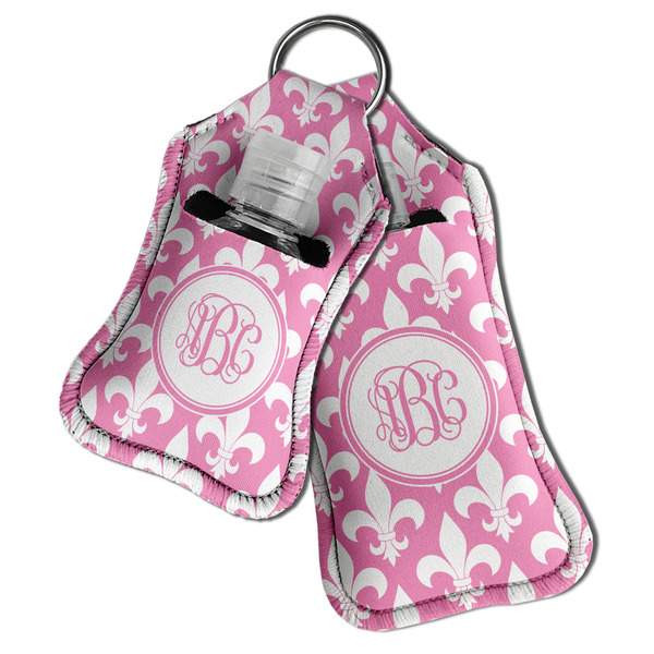 Fleur De Lis Sanitizer Holder Keychain - Both in Case (PARENT)