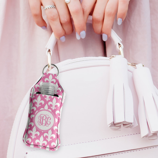 Fleur De Lis Sanitizer Holder Keychain - Large (LIFESTYLE)