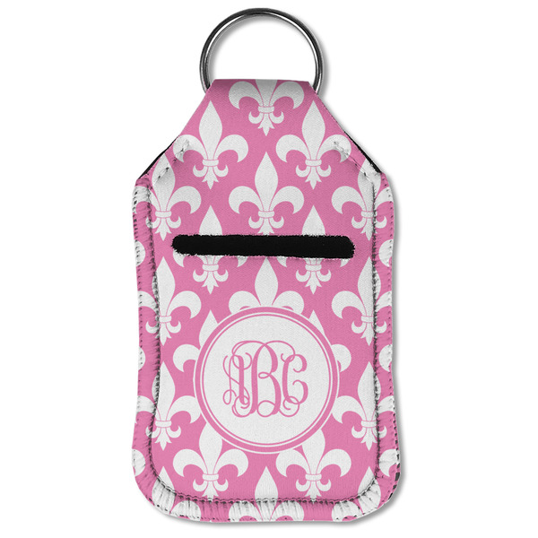 Fleur De Lis Sanitizer Holder Keychain - Small (Front Flat)