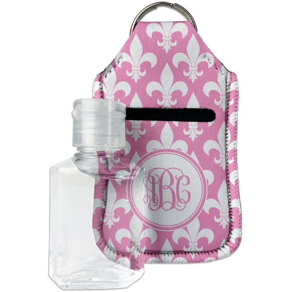 Custom Fleur De Lis Hand Sanitizer & Keychain Holder (Personalized)