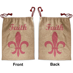 Fleur De Lis Santa Sack - Front & Back (Personalized)