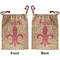 Fleur De Lis Santa Sack - Front & Back (Personalized)