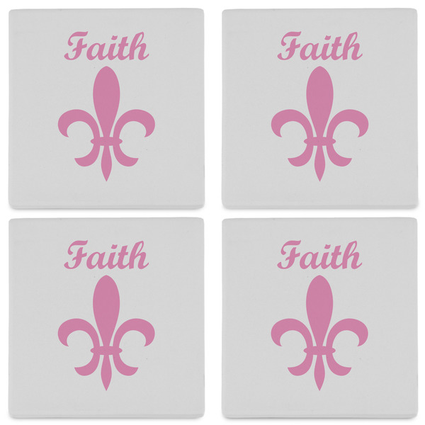 Fleur De Lis Set of 4 Sandstone Coasters - See All 4 View