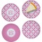 Fleur De Lis Set of Appetizer / Dessert Plates