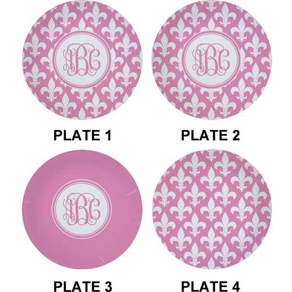 Fleur De Lis Set of Appetizer / Dessert Plates (Approval)