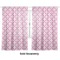 Pink Fleur De Lis Sheer Curtains