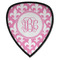 Fleur De Lis Iron on Shield Patch A w/ Monogram