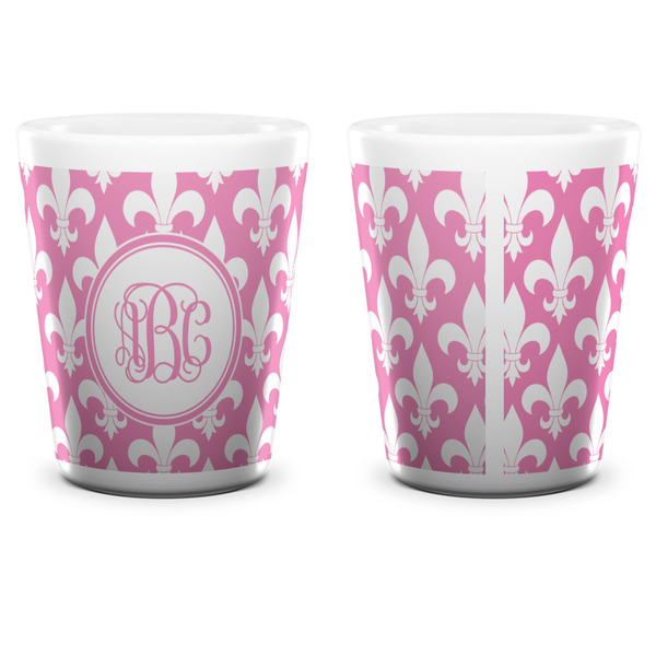 Fleur De Lis Shot Glass - White - APPROVAL