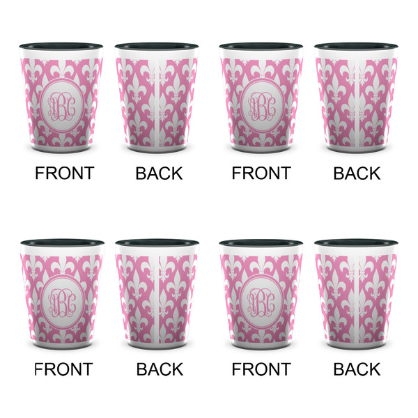 Fleur De Lis Shot Glassess - Two Tone - Set of 4 - APPROVAL