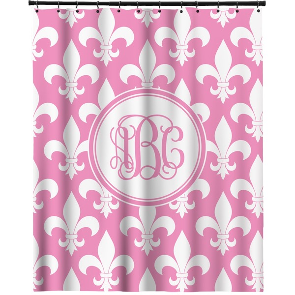 Custom Fleur De Lis Extra Long Shower Curtain - 70"x84" (Personalized)