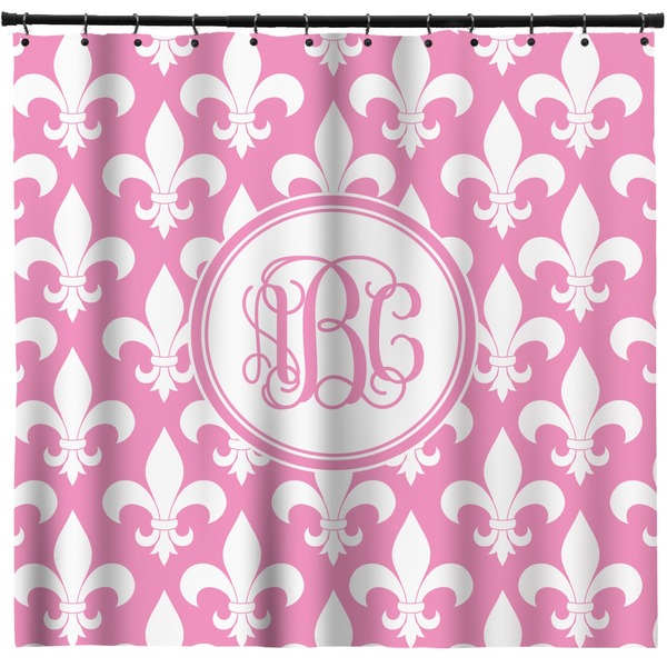 Custom Fleur De Lis Shower Curtain - 71" x 74" (Personalized)