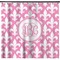Pink Fleur De Lis Shower Curtain (Personalized)