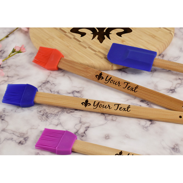 Fleur De Lis Silicone Brush - Blue - Lifestyle