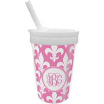 Fleur De Lis Sippy Cup with Straw (Personalized)