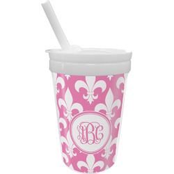 Fleur De Lis Sippy Cup with Straw (Personalized)