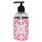 Fleur De Lis Plastic Soap / Lotion Dispenser (8 oz - Small - Black) (Personalized)