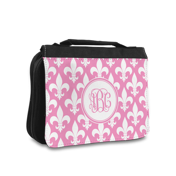 Custom Fleur De Lis Toiletry Bag - Small (Personalized)
