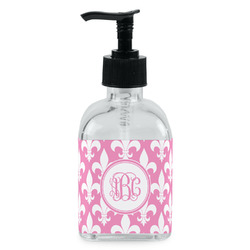 Fleur De Lis Glass Soap & Lotion Bottle (Personalized)