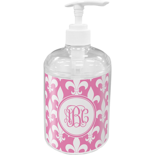 Custom Fleur De Lis Acrylic Soap & Lotion Bottle (Personalized)