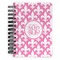 Fleur De Lis Spiral Notebook - 5x7 w/ Monogram