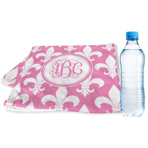 Custom Fleur De Lis Sports & Fitness Towel (Personalized)