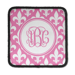 Fleur De Lis Iron On Square Patch w/ Monogram