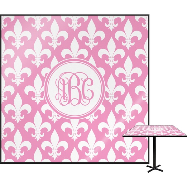 Custom Fleur De Lis Square Table Top (Personalized)