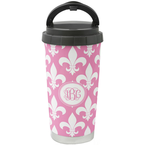 Custom Fleur De Lis Stainless Steel Coffee Tumbler (Personalized)
