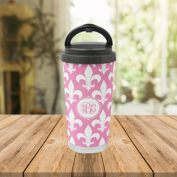 Fleur De Lis Stainless Steel Travel Cup Lifestyle